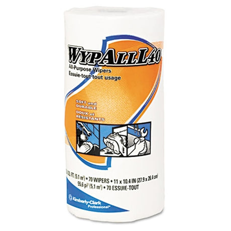 Kimberly Clark 05027 White WYPALL L40 All Purpose Wipers /Shop Towels 70 Sheet Roll