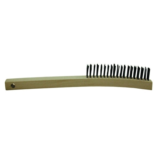 14" 3 x19 Curved Handle Wire Scratch Brush