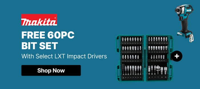 Makita Free 60pc Bit Set With Select LXT Impact Drivers