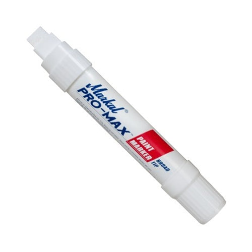 Markall 90900 White Pro-Max® Paint Marker - Jumbo, Chisel Tip