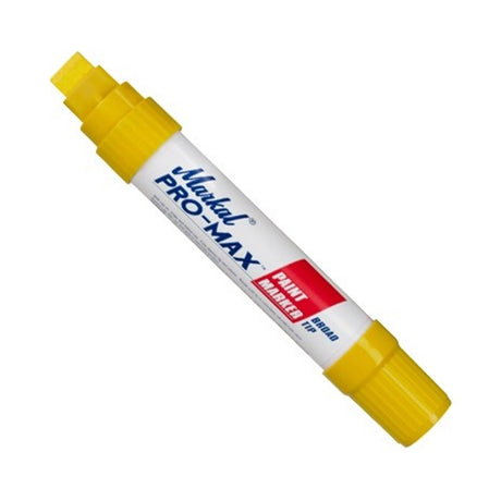 Markall 90901 Yellow Pro-Max® Paint Marker - Jumbo, Chisel Tip