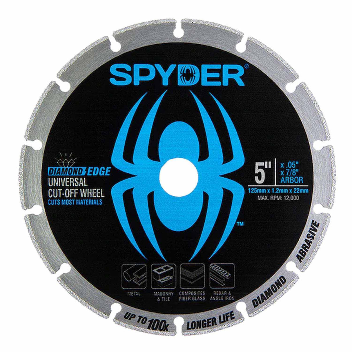 Spyder 14005 Diamond Bite 5-Inch Cut-Off Wheel