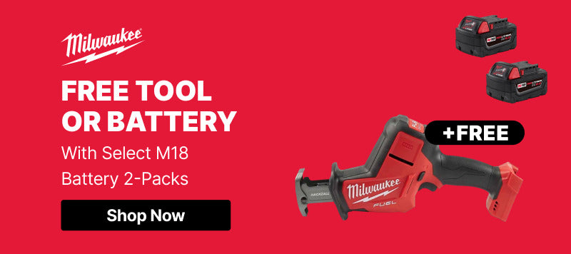 Milwaukee - Free M18 Bare Tool with Select M18 2 Pack Battery (PROM-892 Hero)