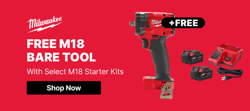 Milwaukee - Free M18 Bare Tool with Select M18 Starter Kit (PROM-893 Hero)