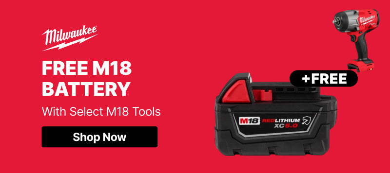 Milwaukee - Free M18 Battery with Select M18 Tool (PROM-894 Hero)