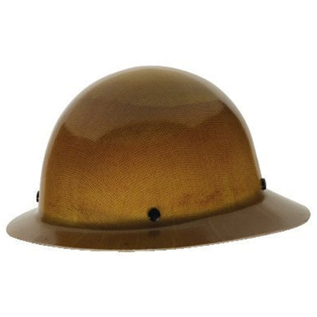 MSA 475407 Medium Skullgard Tan Full Brim Hard Hat w/Ratchet Suspension (ADJ 6-1⁄2" – 8")