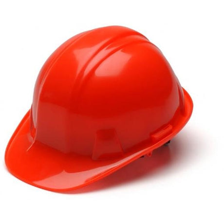 Pyramex HP16141 Hi Vis Orange Cap Style Hard Hat 4 Point Ratchet Suspension