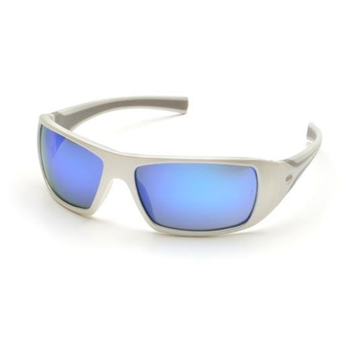 Pyramex SW5665D Goliath White Frame with Ice Blue Lens