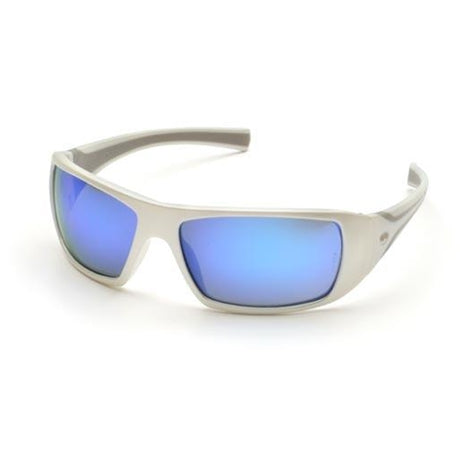 Pyramex SW5665D Goliath White Frame with Ice Blue Lens