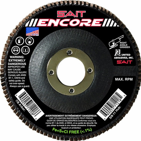 Sait 71209 4-1/2" X 7/8" 80G Encore Flap Disc