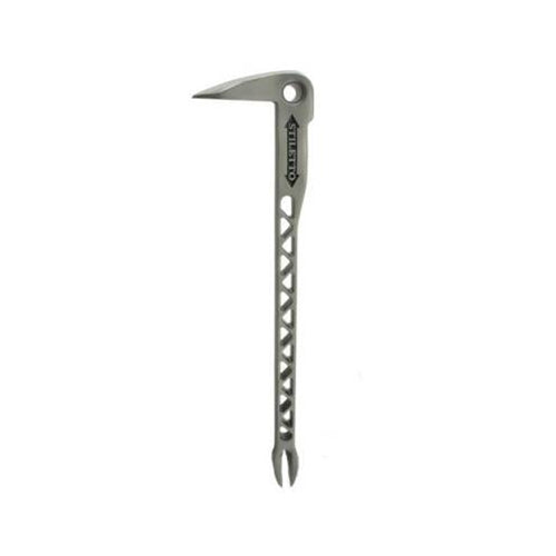 Stiletto TICLW-12 8 oz. 12" Titanium Clawbar Nail Puller with Dimpler