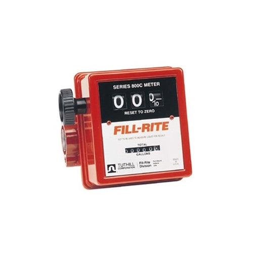 Fill-Rite 807CMK 5-20 GPM 3/4" 3-Wheel Fuel Meter with Fittings