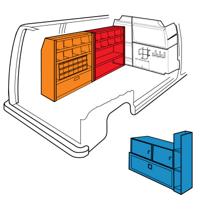 Weather Guard 600-3007 Telecom/Parcel Delivery Full Size Van Package